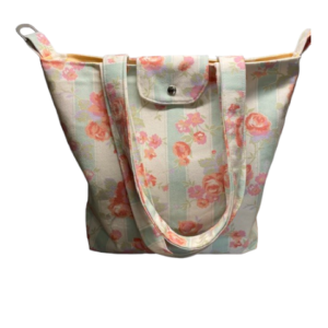 Dorothy shopping bag (peach roses)