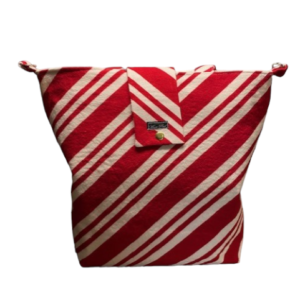 Dorothy shopping bag (red stripes)