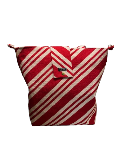 Dorothy shopping bag (red stripes)