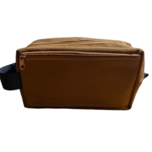 The Matthew toiletry bag (brown canvas)