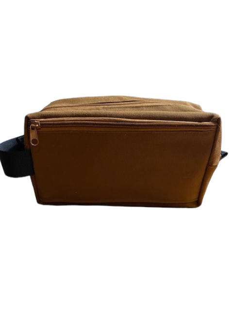 The Matthew toiletry bag (brown canvas)