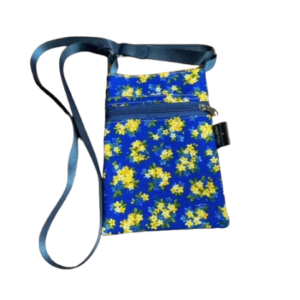 Shirley cell phone bag (blue floral)