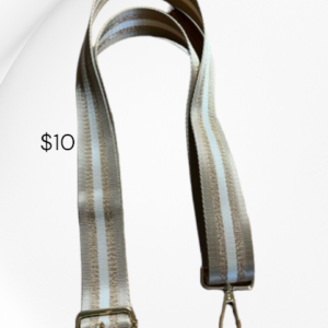 Strap (white, gold and beige stripes)