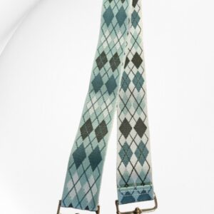 Strap (light and dark aqua argyle)