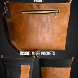 Spartan: Brown with black pockets inside